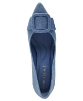 Anne Klein Women's Bentley Buckle Block Heel Pumps