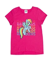 My Little Pony Girls My Pony Rainbow Dash 4 Pack T-Shirts