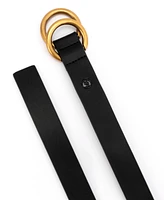 Michael Kors 25mm Double Ring Leather Belt