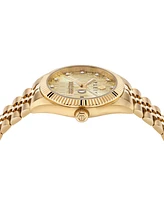 Philipp Plein Men's Date Superlative Gold Ion Plated Stainless Steel Bracelet Watch 41mm