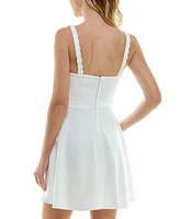 City Studios Juniors' Bustier Skater Dress