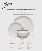 Fiesta Linen Bistro Coupe 3 Piece Place Setting