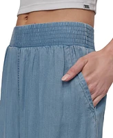 Dkny Jeans Women's Pull-On Wide-Leg Ankle Pants