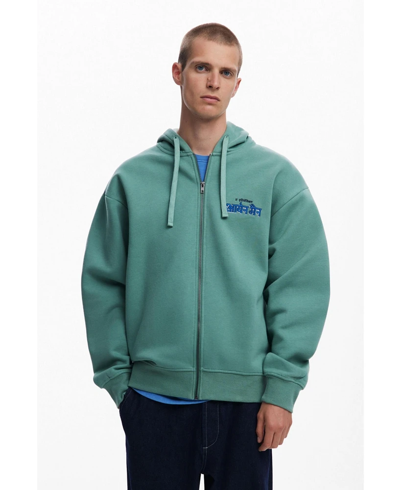 Desigual Men's Marvel zip-up sweatshirt