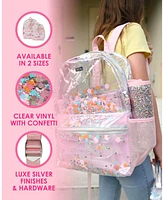 Packed Party Flower Shop Clear Backpack Women's Fashion Book Bag For Ladies at School, Work, Travel