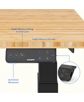Flexispot E7-commercial W Electric Adjustable Standing Desk, Bamboo Top