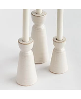Libbey Taper Candle Holders Set of 3