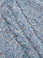 Celtic & Co. Women's Donegal Wool Funnel Neck Cardigan