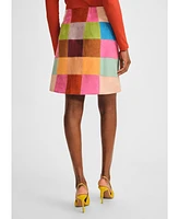 Isaac Mizrahi Women's Patchwork Skirt
