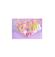 Packed Party Shellebrate Confetti Wallet, Cute Bifold Multi Card Organizer and Coin Purse With Gold Zipper for Women, Perfect Accessory For A Ladies P