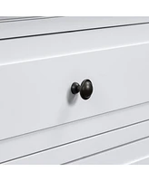 3-Drawer Nightstand Storage Wood Cabinet
