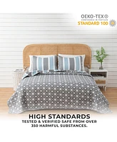 Linery & Co. Coastal Microfiber Quilt Set With Shams