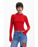 Desigual Women's Straight jeans with patches