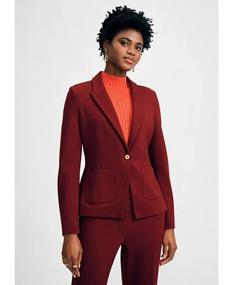 Isaac Mizrahi Women's Single Breasted Blazer