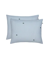 Lacoste Home Pinstripe Croc Cotton -Pc. Comforter Set