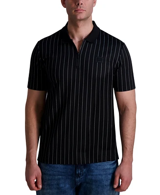 Karl Lagerfeld Paris Men's Stripe Polo Shirt