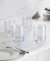 Lenox Tuscany Classics Iridescent Double Old Fashioned Glasses, Set of 4