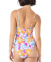 Roxy Juniors' Topanga Canyon Lace-Up-Side One-Piece Swimsuit