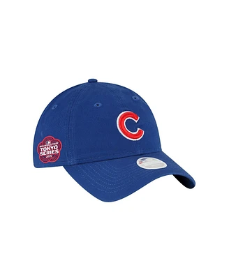 New Era Women's Royal Chicago Cubs 2025 Mlb World Tour: Tokyo Series Side Patch 9TWENTY Adjustable Hat