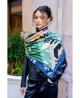 Jessie Zhao New York Double Sided Wool Silk Scarf Of Imagination