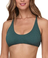 Andie Women's The Valencia Convertible-Strap Textured Weave Bikini Top