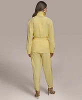 Donna Karan New York Womens Belted Utility Jacket Cargo Pants