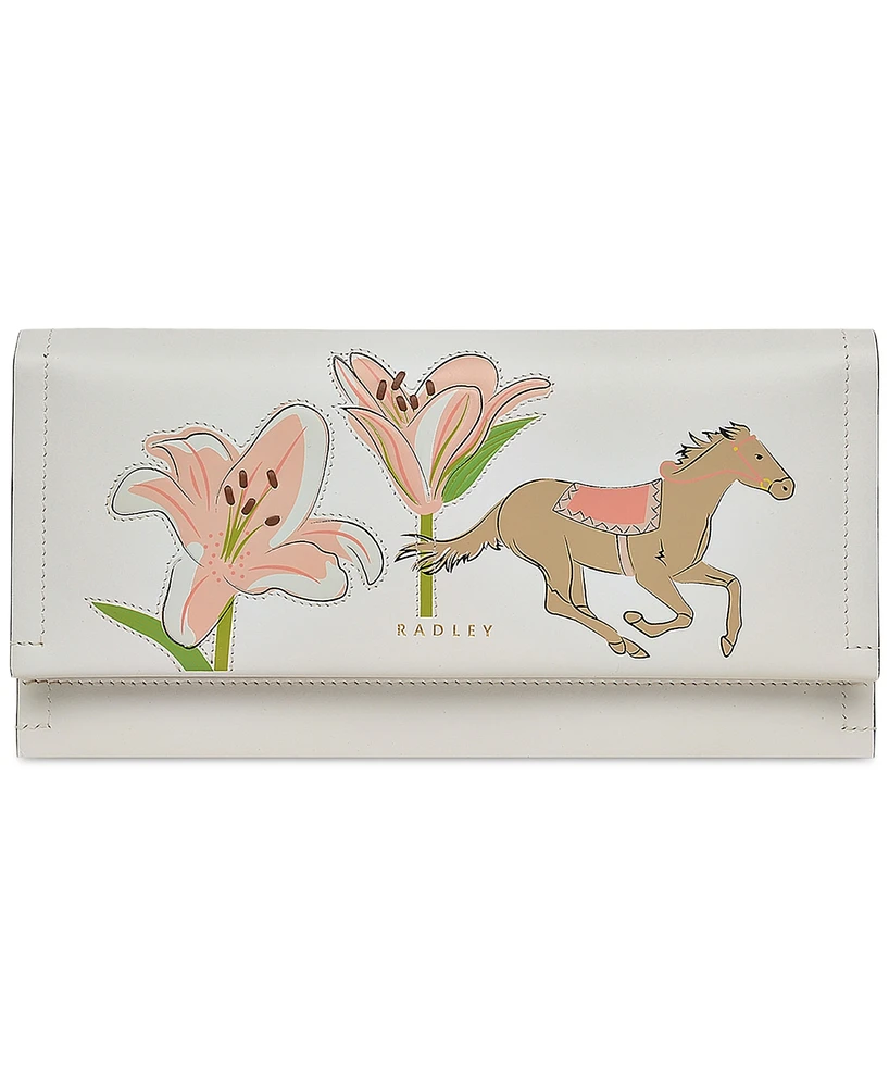 Radley London Kentucky Derby Leather Flapover Wallet