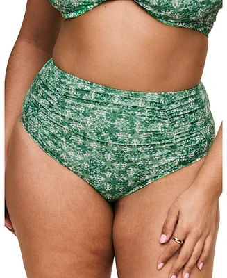 Adore Me Plus Pilar Swimwear High Waisted Bikini Bottom