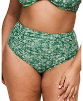 Adore Me Plus Pilar Swimwear High Waisted Bikini Bottom