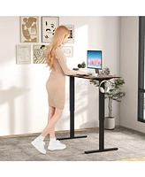 55 x 24 Inches Sit Stand Home Office Desk with 3 Memory Height Settings
