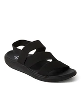 Dearfoams Women's Emilia Elastic Gore Strappy Sandal