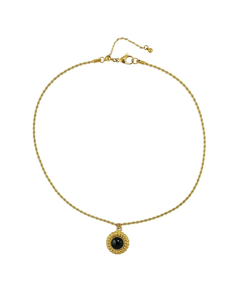 Jules Black Agate / Gold