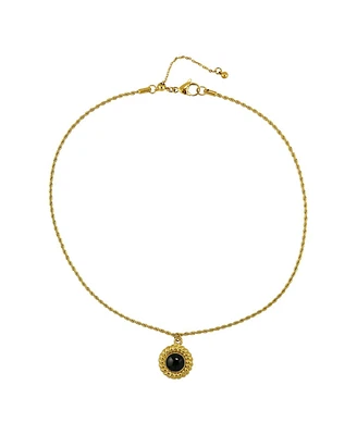 Jules Black Agate / Gold