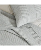 Linery & Co. Cotton Blend Jersey Knit Channel Stitch Quilt Set