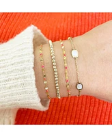 The Lovery Mother of Pearl Icon Bracelet 14K Gold