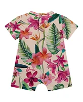 Guess Baby Girls Stretch Jersey Printed Shortall