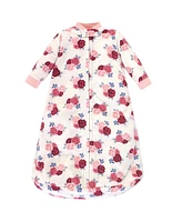 Hudson Baby Girls Long-Sleeve Fleece Sleeping Bag, Sugar Spice, 0-9 Months