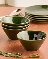 Certified International Verde Ice Cream Bowls, Set of 4, Service for 4