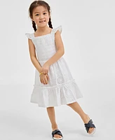 On 34th Little Girl's Cotton Eyelet Smocked Mommy & Me Flutter-Sleeve Dress, Exclusively at Macy's