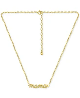 Giani Bernini Mama Pendant Necklace 18k Gold-Plated Sterling Silver (also Silver), 16" + 2" extender, Exclusively at Macy's