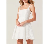 Astr the Label Women's Ellie Jacquard Fit & Flare Dress