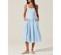 Astr the Label Women's Thierry Linen Corset Dress