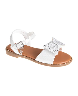 Bebe Little Girls Fashion with Special Rhinestone Bow Sandals
