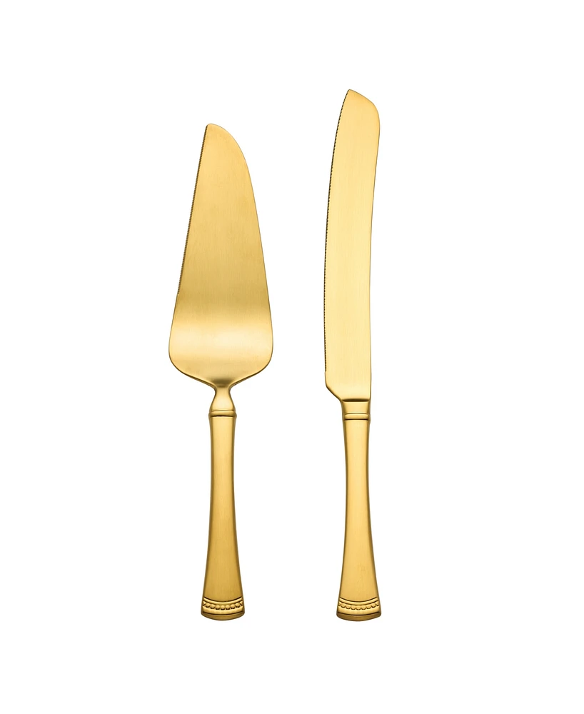Lenox Portola Satin Gold 2-Pc. Dessert Set