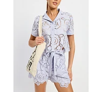 En Saison Women's Brynlee Boxy Shirt