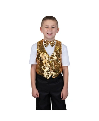 Sequin Vest with Bowtie