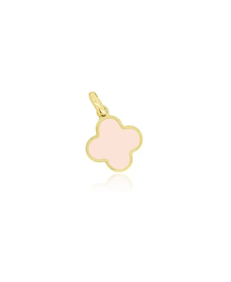The Lovery Pink Pearl Clover Charm 14K Gold - 10 millimeters