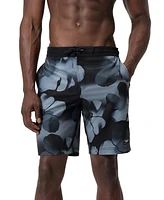 Speedo Men's Bondi Basin Abstract Print Drawstring 9" Boardshorts
