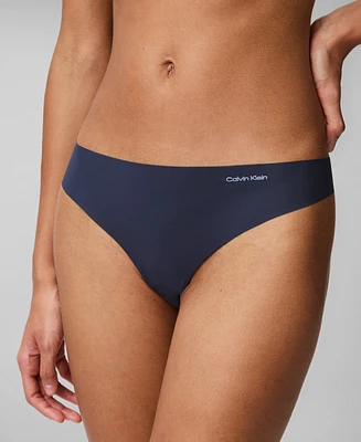 Calvin Klein Women's Invisibles Microfiber Stretch Thong Underwear D3428