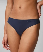 Calvin Klein Women's Invisibles Microfiber Stretch Thong Underwear D3428